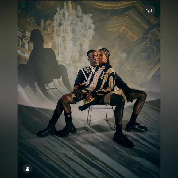 Honor the Gift Casual Silky Long Sleeve Women Dress Shirt in Black Cream NEW - Picture 9 of 9